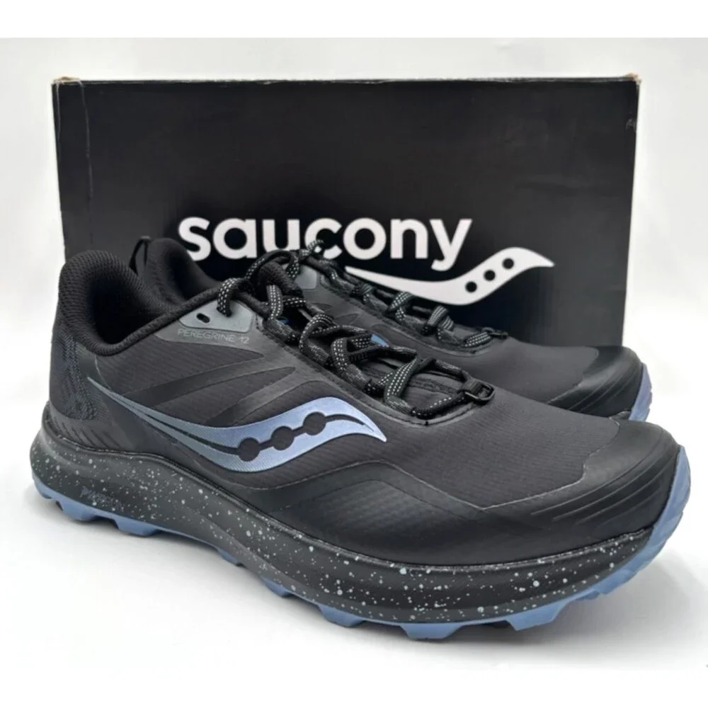 Saucony PEREGRINE ICE+ 3 SUMMIT Women's NWD Running Shoes Black US Size 10